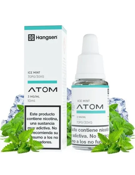 LIQUIDO HANGSEN ATOM ICE MINT 18MG PACK 10UDS
