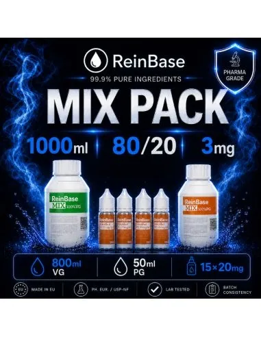 PACK REINBASE MIX 1000ML 80VG/20PG 3MG
