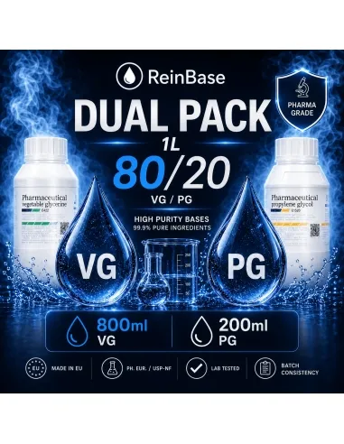 REINBASE PACK DUAL 80VG/20PG 1000ML