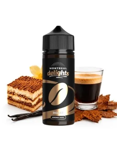 aroma longfill montreal delight postre, tabaco con cafe