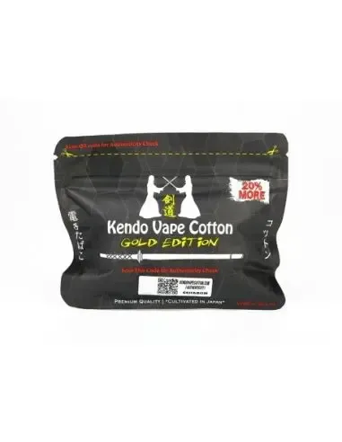 Kendo Gold Edition Baumwolle, Premium-Docht mit hoher Absorption für wiederaufbaubaren Verdampfer