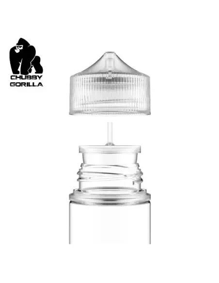 Bote Chubby Gorilla Unicorn V3 120ml transparente, frasco dispensador para líquidos de vapeo DIY